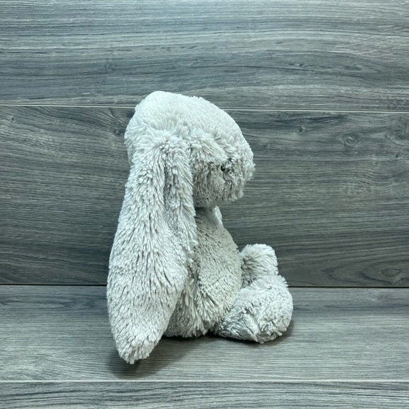 Jellycat Bashful Bunny Silver Grey Plush Soft with Bag - Picture 2 of 12